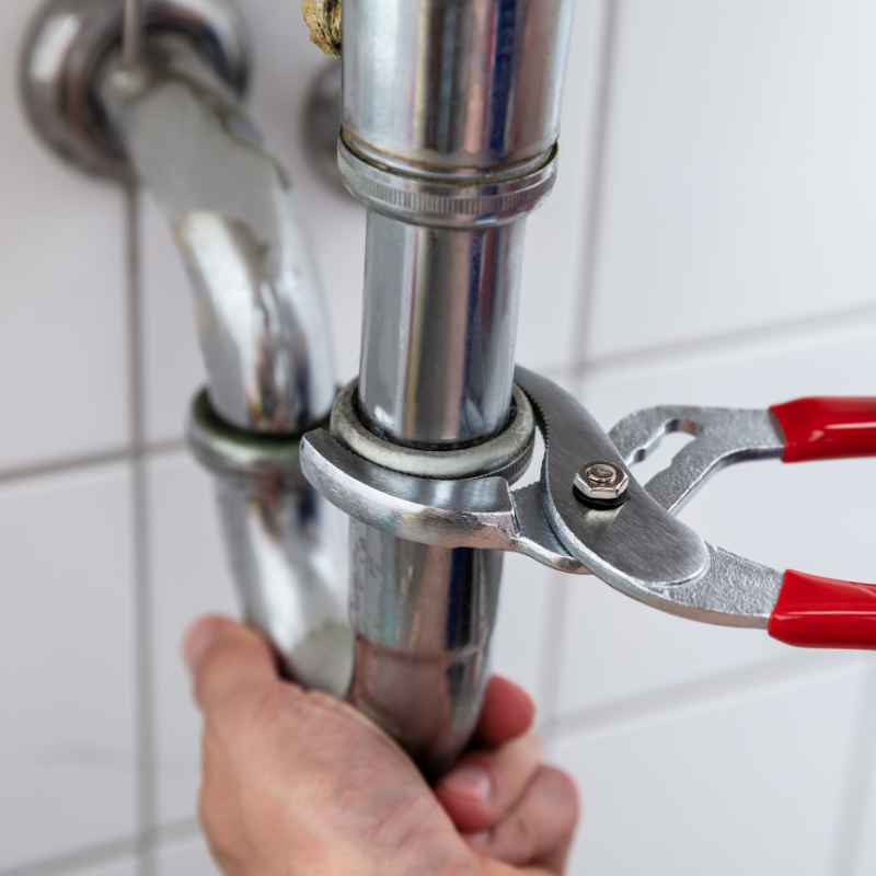 Fixing a blocked drain